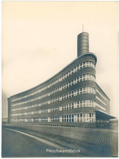 Dresden, Löbtau, Fabrik, Fleischwarenfabrik Konsumgenossenschaft Vorwärts, factory building with