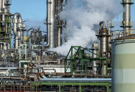 Oberhausen, North Rhine-Westphalia, Germany, industrial plant in the chemical park, OQ Chemicals