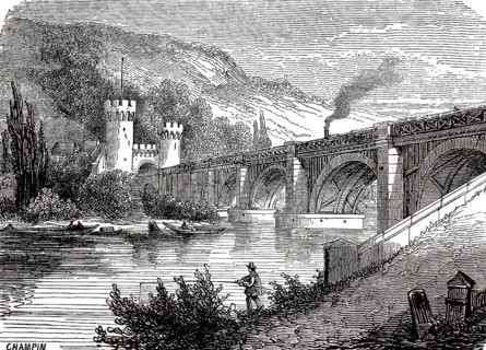 The railway viaduct across the Seine in Rouen is the Viaduct d'Eauplet, Pont aux Anglais, bridge of