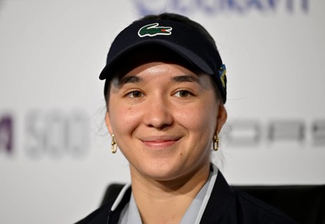 Eva Lys (GER) portrait smiles Women Ladies Porsche Tennis Grand Prix Porsche Arena, Stuttgart,