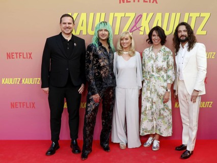 Christoph Weigl, Bill Kaulitz, Katja Hofem, Wiebke Schodder and Tom Kaulitz at the special