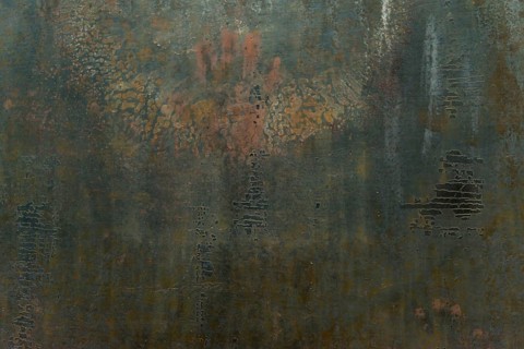 Structure and texture on corten steel plates