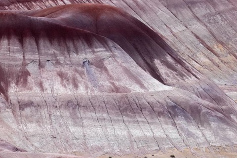 Colorful deposits of the Chinle Formation exposed at Little Painted Desert County Park near