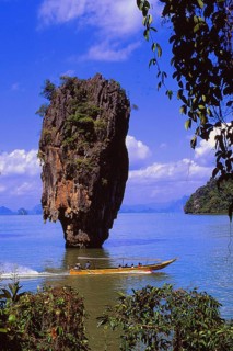 James Bond Island - The famous rock in Ao Phang Nga National Park in southern Thailand, Hames Bond