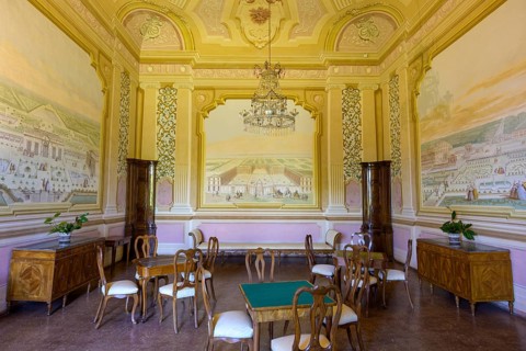 Interior of Villa Pisani, Stra, Province of Venice, Italy