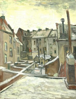 Houses seen from the back (1885, 1886), Houses seen from the back (1885, Painting by Vincent Willem