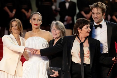 Cannes, France - 17.5.2024: Jennifer Lawrence, Sissy Spacek, Lynne Ramsay and Robert Pattinson on