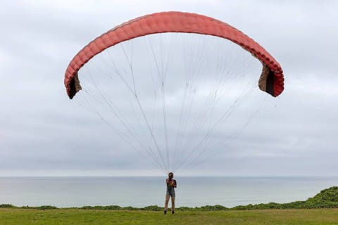 Paraglider, Coast, Lima, Peru