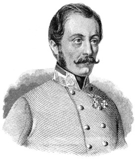 Portrait of Ludwig August Ritter von Benedek or Lajos Benedek, 1804 - 1881, an Austrian general of