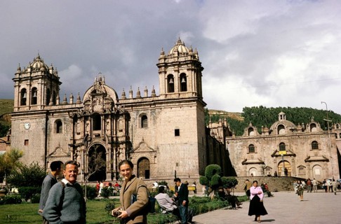 Historic church, Iglesia de la Companía de Jesús, Plaza De Armas, Cuzco, Peru, South America 1962