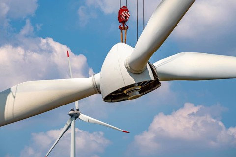 Repowering of a wind farm near Issum, 9 older wind turbines from the manufacturer Enercon (model