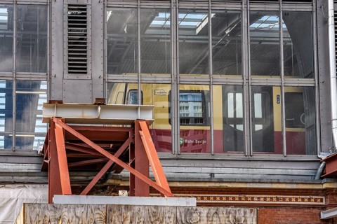 Extensive construction work at Berlin Ostbahnhof, Erich-Steinfurth-Straße, Berlin, Germany