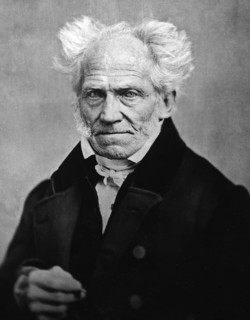 Portrait of Arthur Schopenhauer photographed by Johann shepherd at the age of 71 in March 1859,