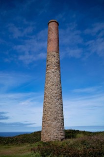Chimney, ruin, Levant mine, tin mine, tin mine, mining, Pendeen, Trewellard near St Just in