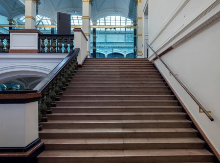 Gropius Bau Berlin, interior view, staircase, Berlin, Germany