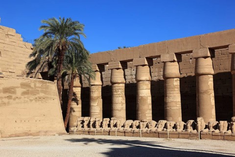 Luxor, Karnak Temple, part of the Amun Re Temple in Karnak, Africa, Upper Egypt, UNESCO World