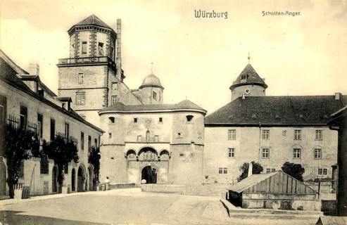 Historical postcard, picture postcard, Würzburg, Bavaria, Germany, digitally enhanced reproduction