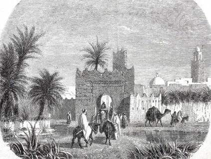 Touggourt, Tuqurt, Tuggurt, province of Touggourt in north-east Algeria, digitally enhanced