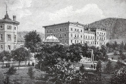 The former sanatorium of Dr. Hermann Römpler in the Lower Silesian spa town of Görbersdorf, today