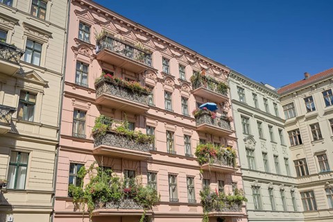 Old buildings, Kopischstraße, Kreuzberg, Berlin, Germany