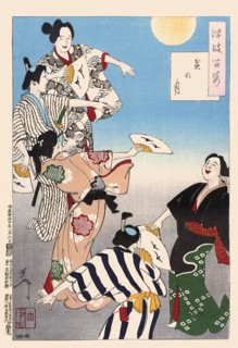 Tsukioka Yoshitoshi (1839 - 9 June 1892) one of the last great masters of the classical Japanese