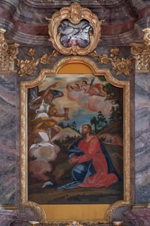 Lenten cloth, 18th century, St Laurentius and Agatha Church, Frankenhofen, Kaltental, Ostallgäu,