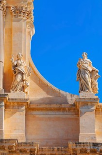 San Nicolò Cathedral facade, Noto, Noto Valley, Sicily, Italy