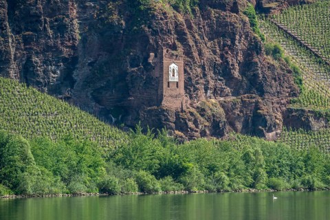 Sundial in the Ürzig wine-growing region on the Middle Moselle, Moselle, Rhineland-Palatinate,
