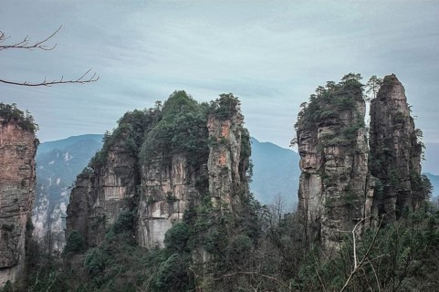 Avatar Mountains in Zhangjiajie National Park, the area in the Wulingyuan Scenic Area, opened in