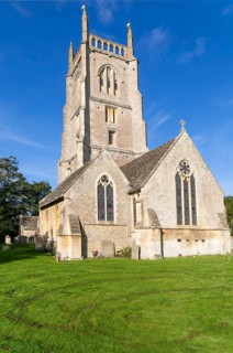 Village parish church of Saint Mary, Kempsford, Gloucestershire, England, UK