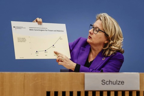 Svenja Schulze (SPD), Federal Minister for Economic Cooperation and Development, photographed at