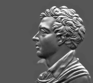 George Gordon Noel Byron, 6th Baron Byron of Rochdale, 1788, 1824, British poet, digital edited