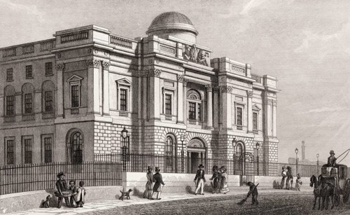 Bank of Scotland, Edinburgh, Scotland, 19th century, from Modern Athens by Th. H. Shepherd
