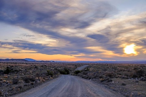 Sunset, Karoo Desert, near Prince Albert, Western Cape, Western Cape, South Africa
