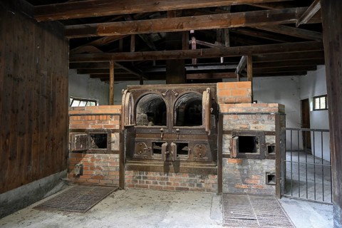Large crematorium of the former Dachau concentration camp, now a concentration camp memorial,