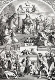 Allegory of pagan and Christian life in ancient Rome