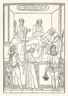 A woodcut from Fasciculus Medicinae, 1493, published by Johannes Kellner von Kirchheim, facsimile