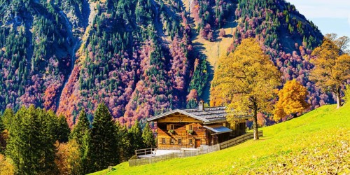 Gerstruben, a former mountain farming village in the Dietersbachtal valley near Oberstdorf, Allgäu