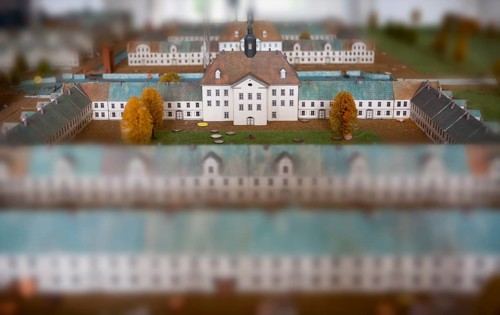 A model of Bad Karlshafen, Upper Weser Valley, Weser Uplands, Weserbergland, Hesse, Germany