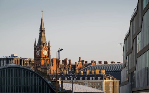 St Pancras International Station Tower, Borough of Camden, London, England, Great Britain, Great