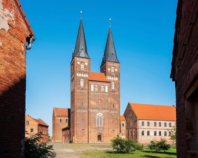 The monastery church of Jerichow Monastery, the cradle of North German brick architecture, the