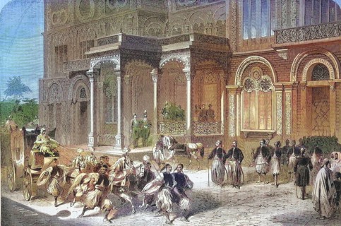 Reception of the Consul General of the North German Confederation by the Vice-Governor of Egypt,