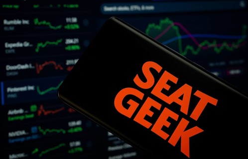 Dhaka, Bangladesh- 18 March 2025: SeatGeek logo is displayed on a smartphone screen, with a stock