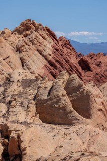 Rock formations in the Fire Canyon area at Valley of Fire State Park near Overton, Nevada, USA