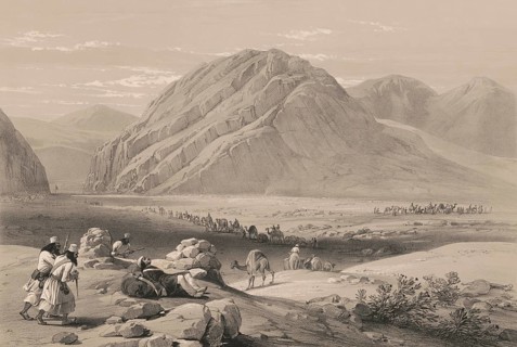 View of the mountain Baba-Naunee, called Kutl-Gahor, First Anglo-Afghan War, sketch by James