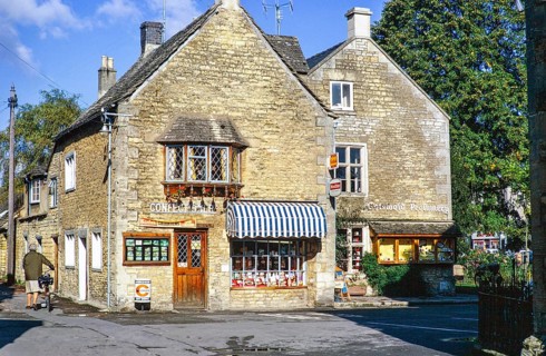 Cotswold Perfumery and Confectioner cornershop, Bourton on the Water, Gloucestershire, England, UK