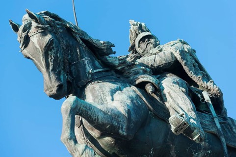 Equestrian monument of Vittorio Emanuele, city trip, holiday, travel, tourism, lagoon city,