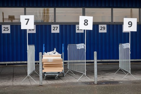 Duisburg, North Rhine-Westphalia, Germany - Click and Collect at Ikea, contactless shopping,