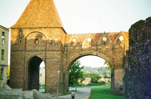 Gdanisko Tower, also Dansker, Teutonic Knights' Castle buildings, Torun, Poland, Eastern Europe