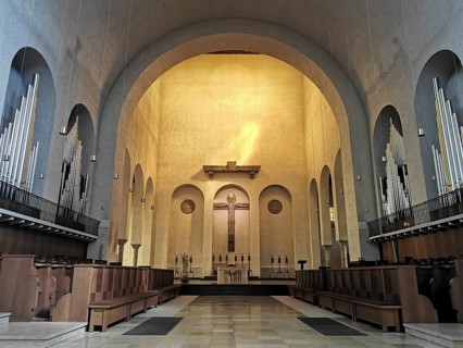 Interior of the monastery church, Albert-Boßlet-Kirche, Christ the Saviour Church,